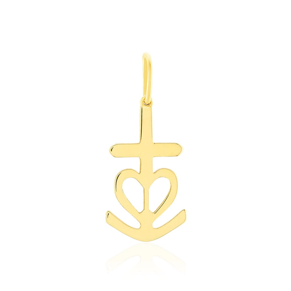 Pendentif Cobeia Croix De Camargue Or Jaune - Pendentifs Famille | Marc Orian