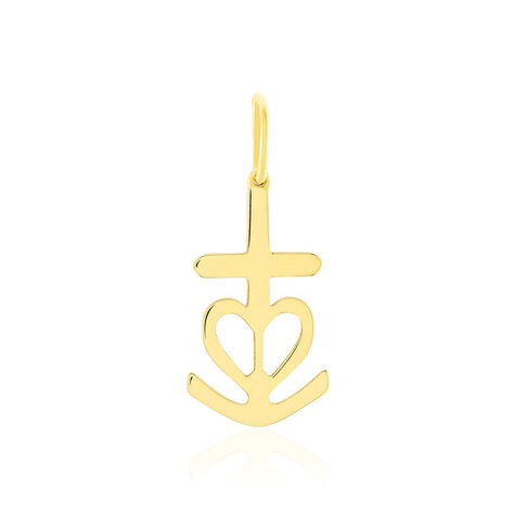 Pendentif Cobeia Croix De Camargue Or Jaune - Pendentifs Famille | Marc Orian