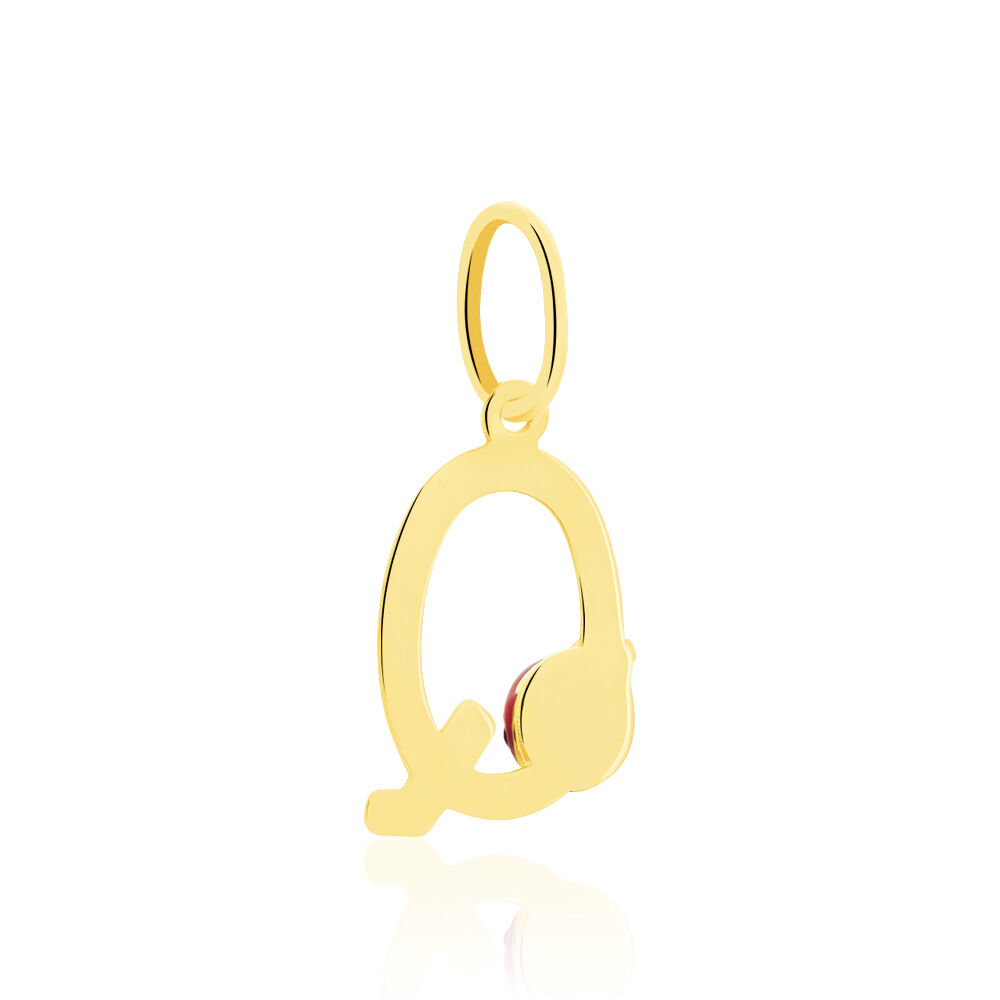 Pendentif Helidie Coccinelle Lettre Or Jaune - Pendentifs Enfant | Marc Orian