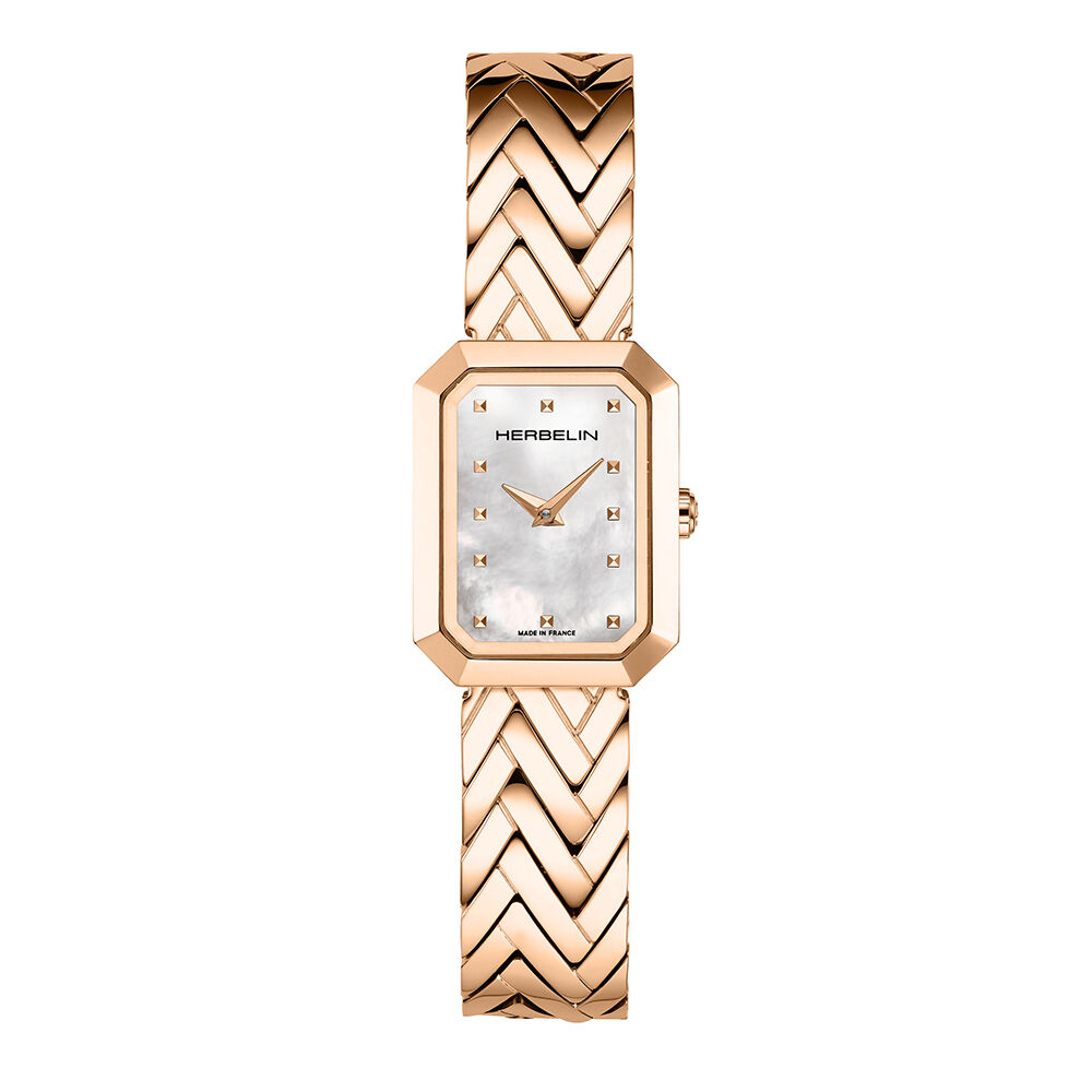 Montre Herbelin Octog&ocirc;ne Nacre Blanche - Montres &eacute;tanches Femme | Marc Orian