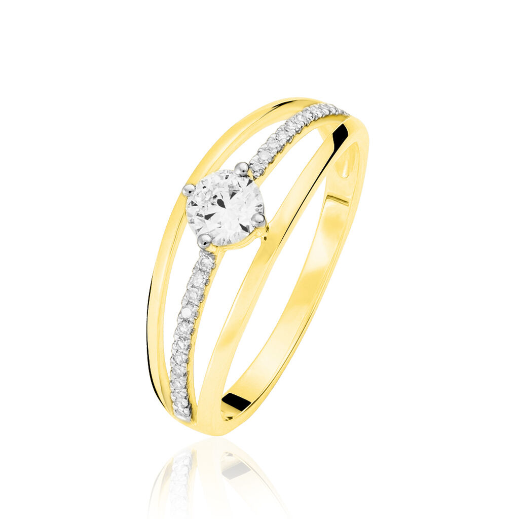 Bague Solitaire Anouska Or Jaune Diamant - Solitaires Femme | Marc Orian