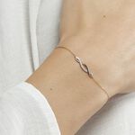 Bracelet Or Jaune Abisai Diamants - Bracelets cha&icirc;nes Femme | Marc Orian