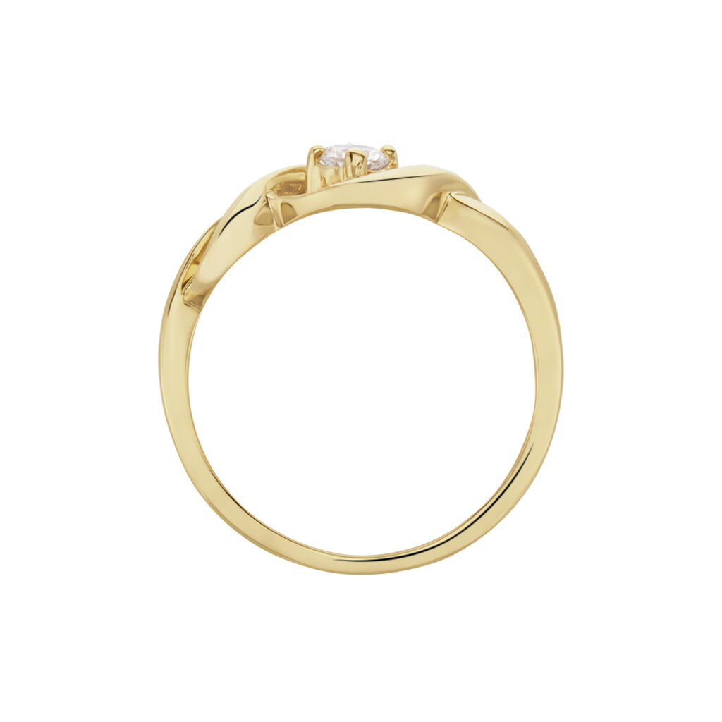 Bague Solitaire Jaume Plaqué Or Oxyde De Zirconium - Bagues Solitaire Femme | Marc Orian