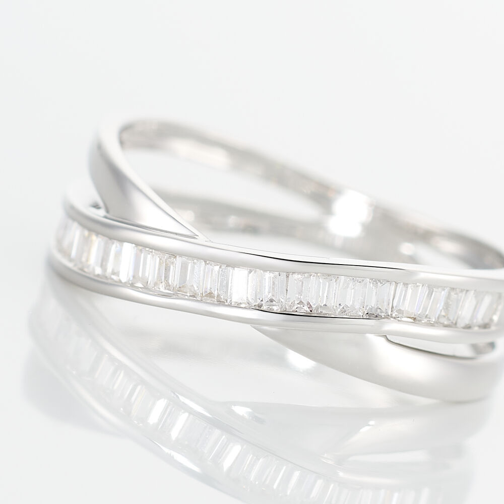 Bague Anelyse Or Blanc Oxyde De Zirconium - Bagues avec pierre Femme | Marc Orian