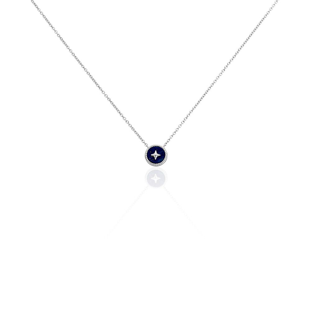 Collier Izarra Argent Blanc Lapis Lazuli - Colliers avec pierres Femme | Marc Orian