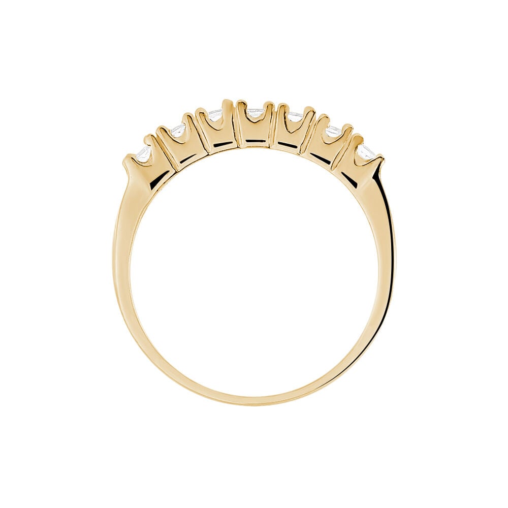 Bague Isee Plaqu&eacute; Or Jaune Oxyde De Zirconium - Bijoux fantaisie Femme | Marc Orian