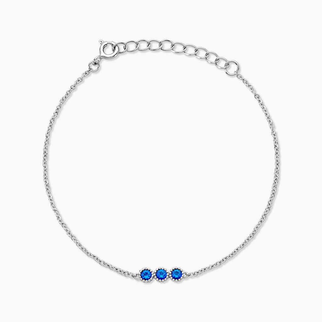 Bracelet Kasey Argent Blanc Oxyde De Zirconium - Bracelets fantaisie Femme | Marc Orian