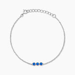 Bracelet Kasey Argent Blanc Oxyde De Zirconium - Bracelets fantaisie Femme | Marc Orian