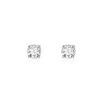 Boucles D'oreilles Puces Aphrodite Or Blanc Diamant - Puces Homme | Marc Orian