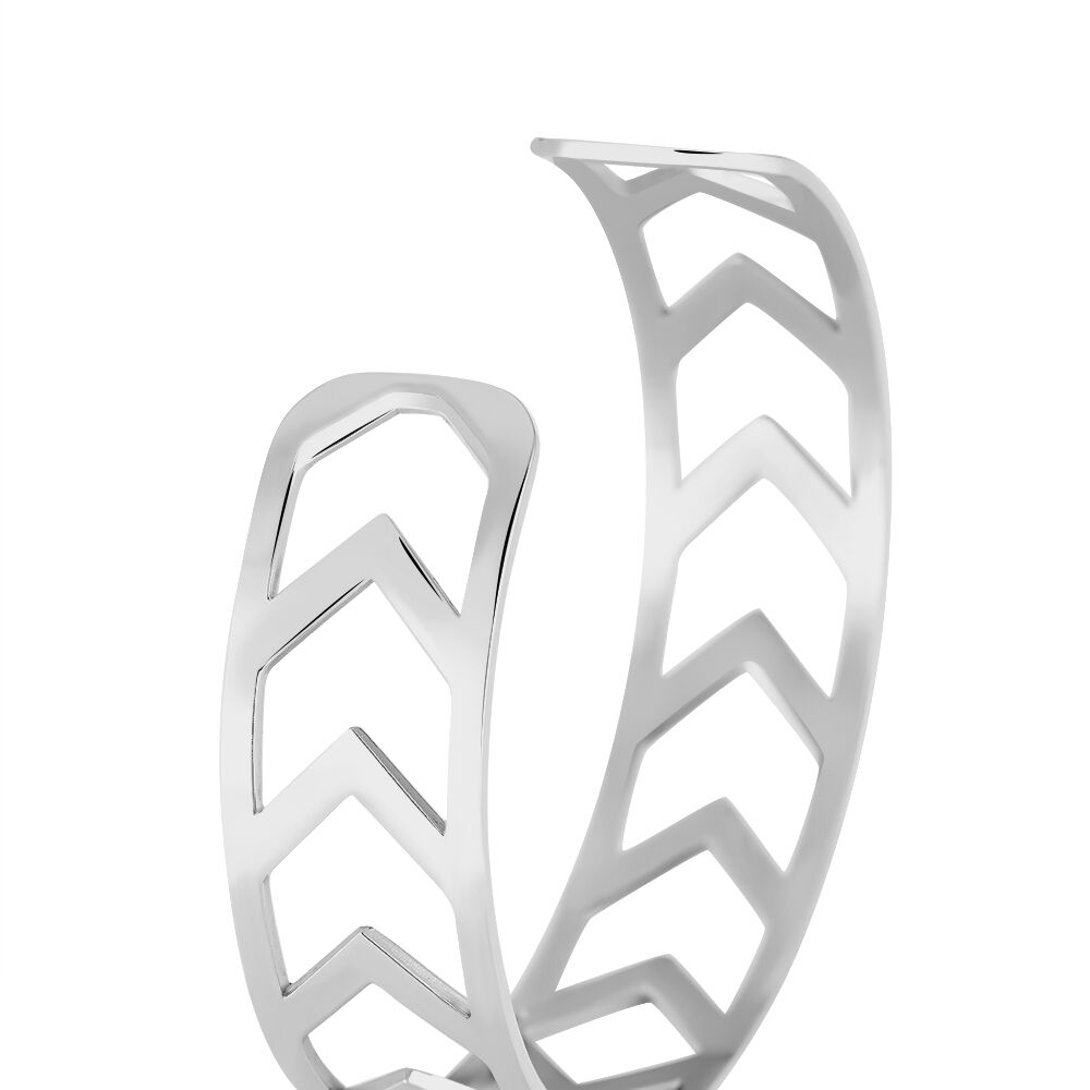 Bracelet Jonc Deanna Acier Blanc - Bracelets joncs Femme | Marc Orian