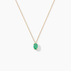 Collier Ovale Or Jaune Emeraude - Colliers Femme | Marc Orian