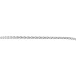 Bracelet Jonc Twist Argent Blanc - Bracelets joncs Femme | Marc Orian