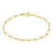 Bracelet Esma Maille Alternee 1/3 Or Jaune - Bracelets mailles Enfant | Marc Orian