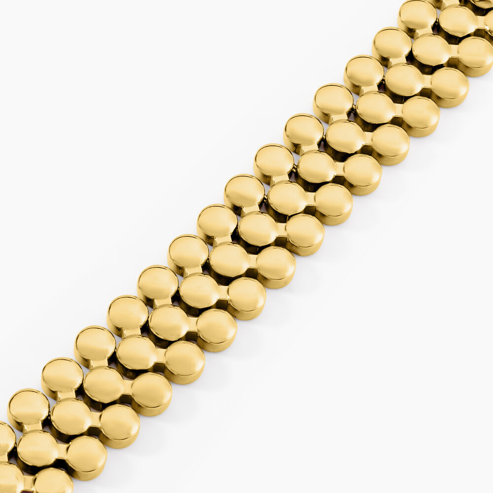 Bracelet Bulle Doree Acier Jaune - Bracelets chaînes Femme | Marc Orian