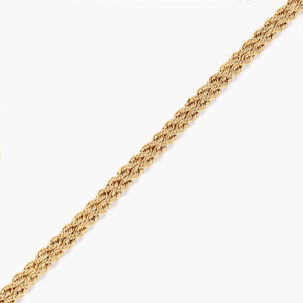 Bracelet Jerry Maille Corde 2 Rangs Or Jaune - Bracelets mailles Femme | Marc Orian