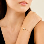 Bracelet Dannie Acier Jaune Nacre - Bracelets cha&icirc;nes Femme | Marc Orian
