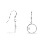Boucles D'oreilles Pendantes Anas Argent Blanc Oxyde De Zirconium - Pendantes Femme | Marc Orian
