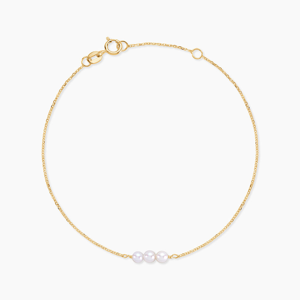 Bracelet Or Jaune Heliantheme Perles - Bracelets cha&icirc;nes Femme | Marc Orian