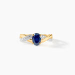 Bague Sybil Or Jaune Saphir - Solitaires Femme | Marc Orian
