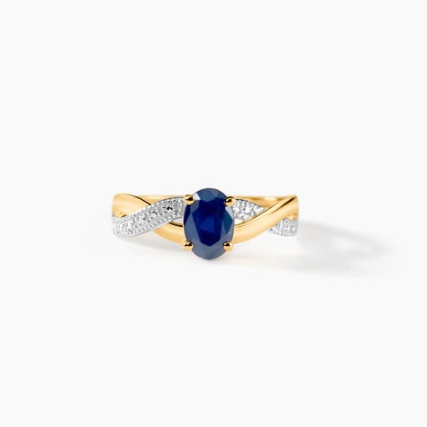 Bague Sybil Or Jaune Saphir - Solitaires Femme | Marc Orian