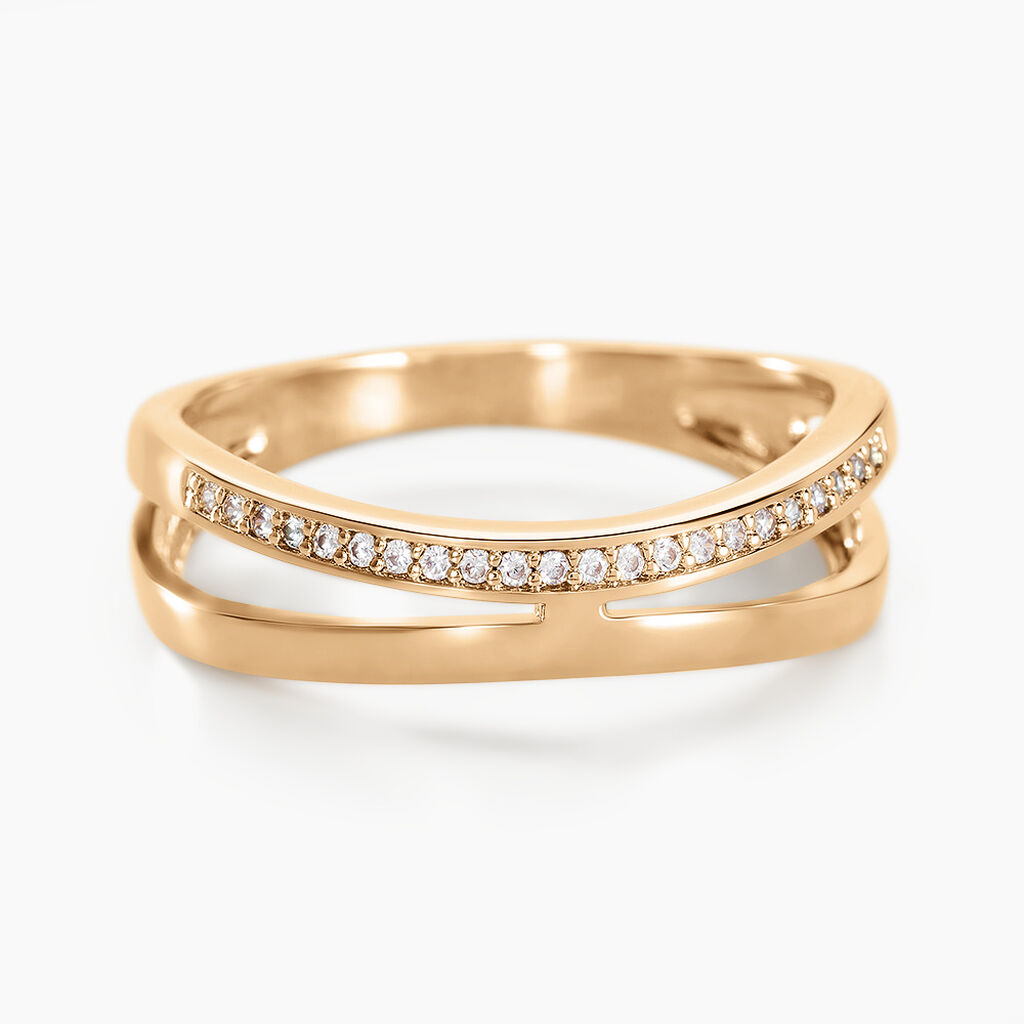 Bague Vitoria Plaqu&eacute; Or Jaune Oxyde De Zirconium - Bijoux fantaisie Femme | Marc Orian