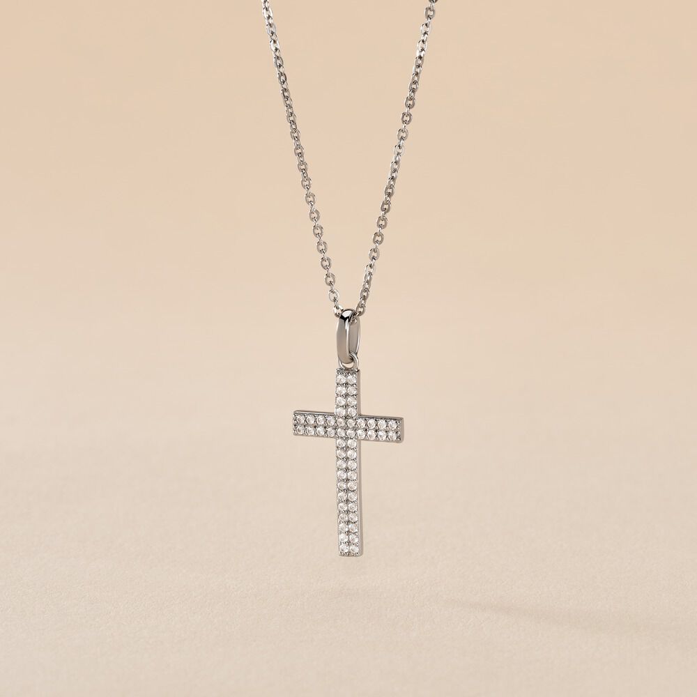 Collier Carola Argent Blanc Oxyde De Zirconium - Colliers avec pierres Femme | Marc Orian