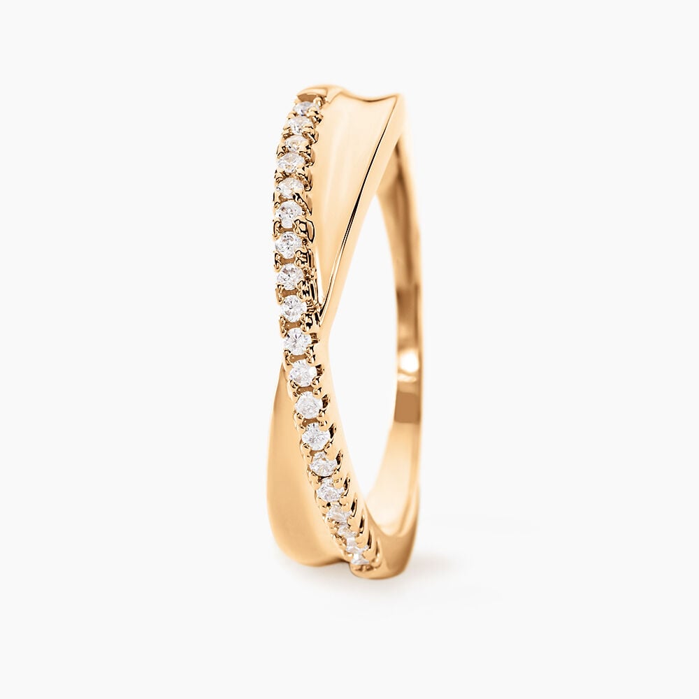 Bague Lia Plaqu&eacute; Or Jaune Oxyde De Zirconium - Bijoux fantaisie Femme | Marc Orian