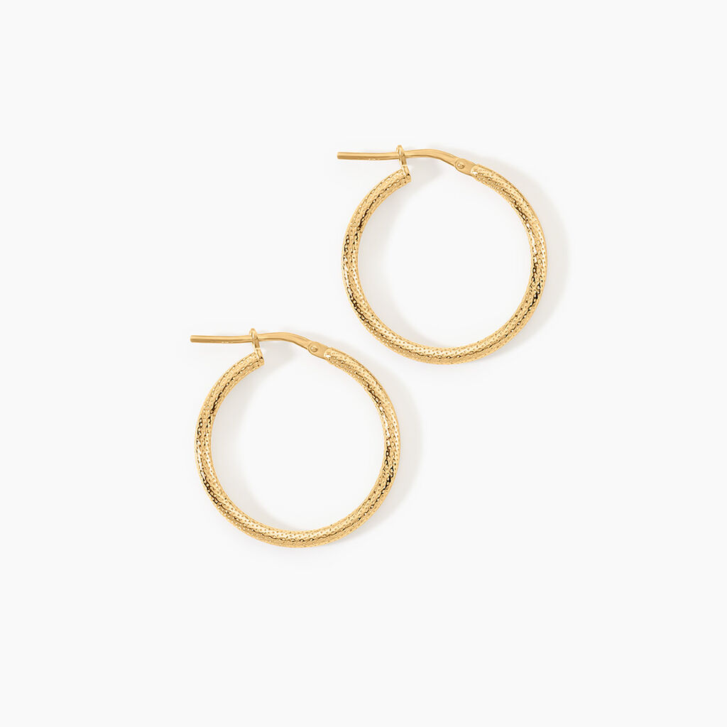 Cr&eacute;oles Ulrica Argent Dor&eacute; A L'Or 750/1000 - Cr&eacute;oles Femme | Marc Orian
