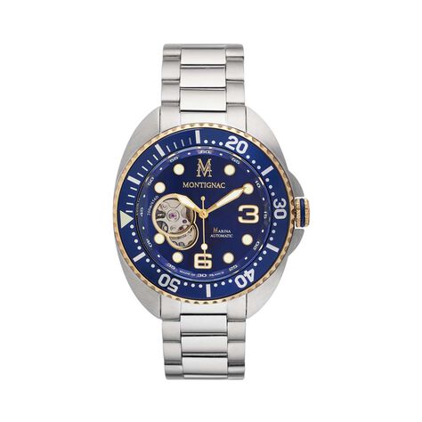 Montre Montignac Marina Bleu - Montres automatiques Homme | Marc Orian