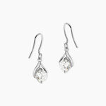 Boucles D'oreilles Pendantes Guenovera Argent Blanc Oxyde De Zirconium - Pendantes Femme | Marc Orian