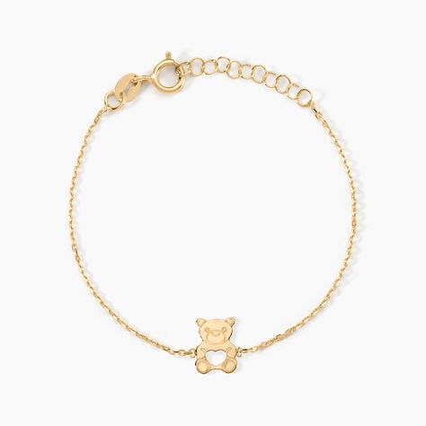 Bracelet Carmin Ourson Or Jaune - Bracelets chaînes Enfant | Marc Orian