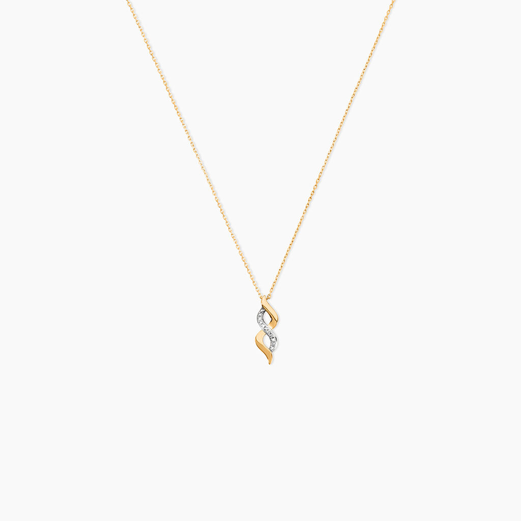 Collier Ilarione Or Jaune Diamant - Colliers avec pierres Femme | Marc Orian