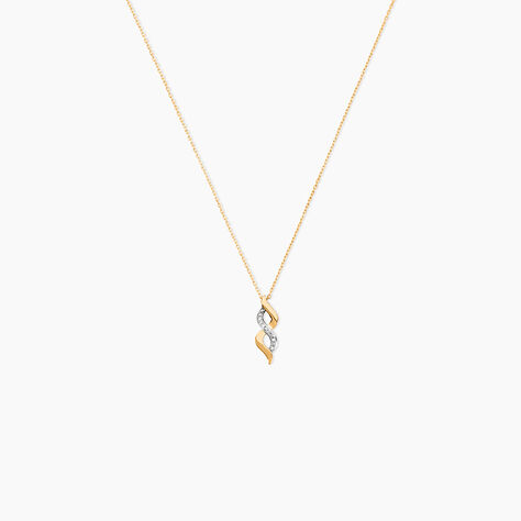 Collier Ilarione Or Jaune Diamant - Colliers avec pierres Femme | Marc Orian