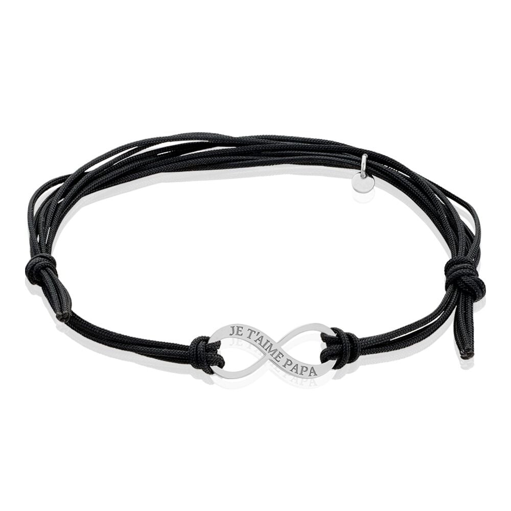Bracelet Kwesi Argent Blanc - Bracelets cordons Homme | Marc Orian