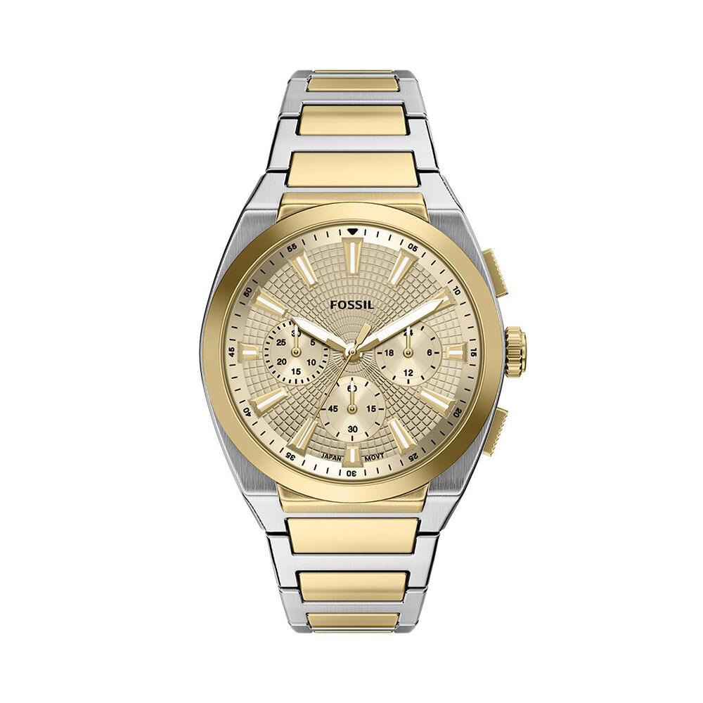 Montre Fossil Everett Chrono Dor&eacute; - Montres &eacute;tanches Homme | Marc Orian