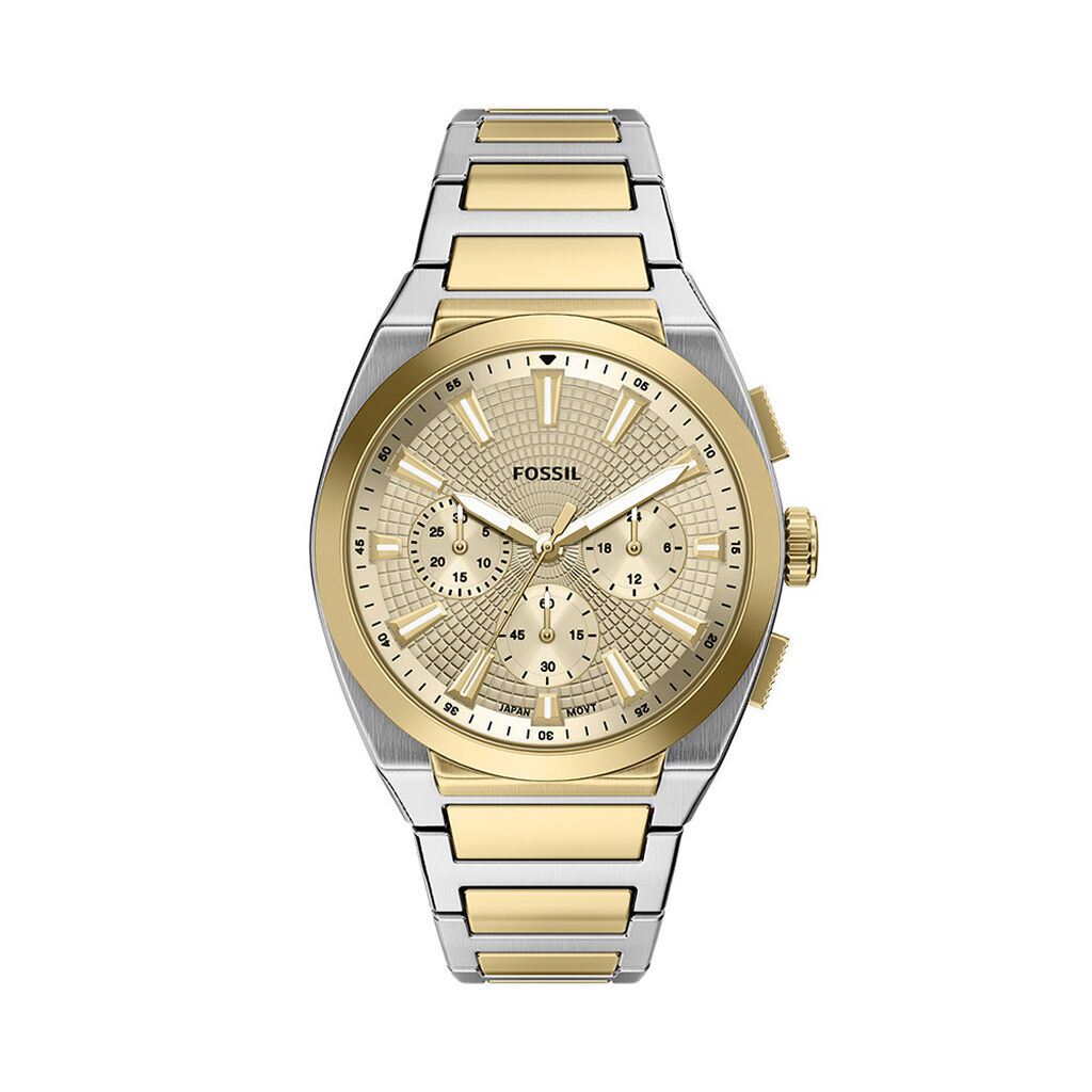 Montre Fossil Everett Chrono Dor&eacute; - Montres &eacute;tanches Homme | Marc Orian