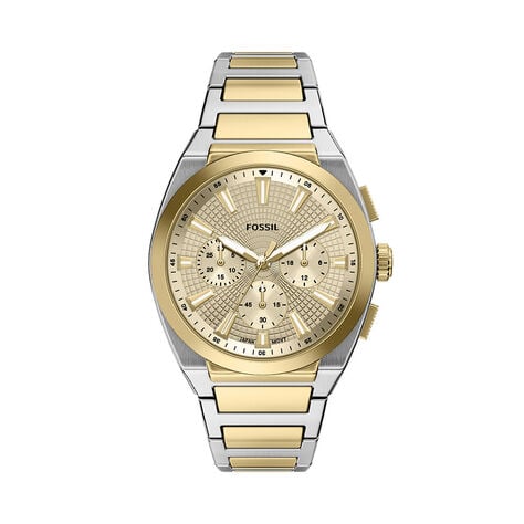 Montre Fossil Everett Chrono Dor&eacute; - Montres &eacute;tanches Homme | Marc Orian