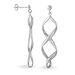 Boucles D'oreilles Pendantes Jolanda Argent Blanc - Pendantes Femme | Marc Orian
