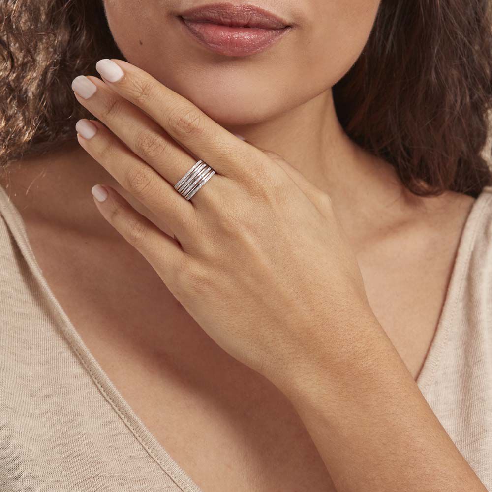 Bague Rayanna Or Blanc Diamant - Bagues pierres précieuses Femme | Marc Orian