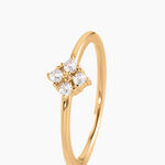 Bague &eacute;clat Perl&eacute; Plaqu&eacute; Or Oxyde De Zirconium - Bijoux fantaisie Femme | Marc Orian