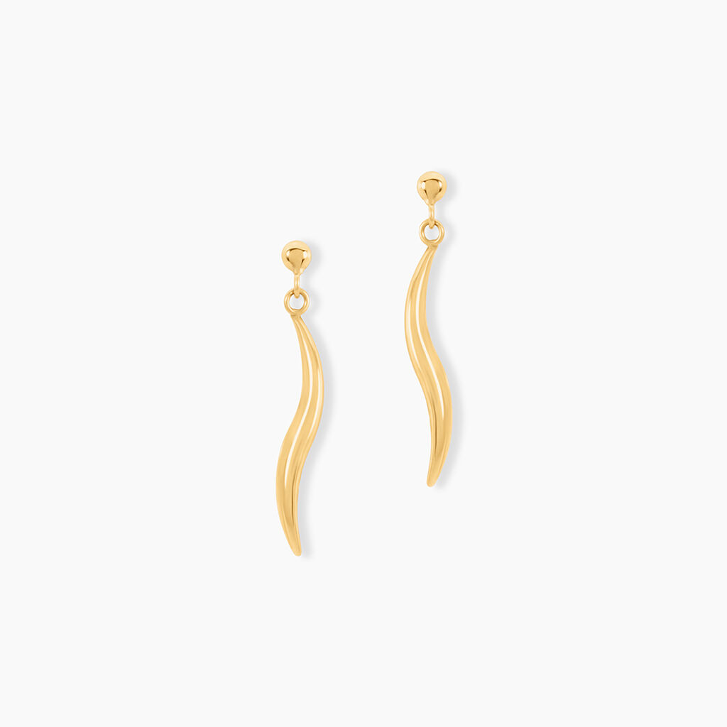 Boucles D'Oreilles Pendantes Suvi Or Jaune - Pendantes Femme | Marc Orian