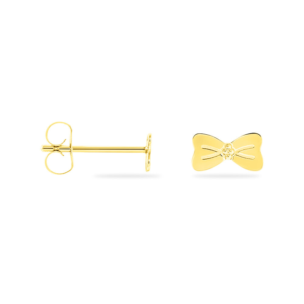 Boucles D'oreilles Puces Evonne Noeud Or Jaune - Puces Enfant | Marc Orian