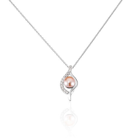 Collier Deniz Argent Blanc Perle De Culture Et Oxyde De Zirconium - Colliers avec pierres Femme | Marc Orian