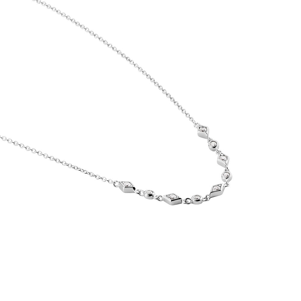Collier Mascaret Argent Blanc Oxyde De Zirconium - Colliers avec pierres Femme | Marc Orian