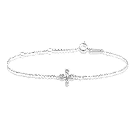 Bracelet Nostra Argent Blanc Oxyde De Zirconium - Bracelets chaînes Femme | Marc Orian