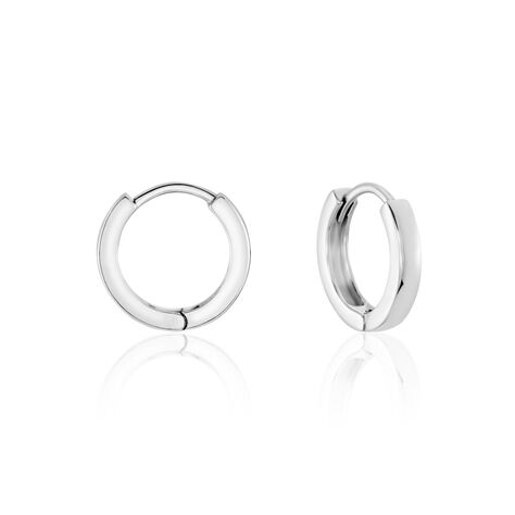 Cr&eacute;oles Argent Blanc Eleanora - Cr&eacute;oles Femme | Marc Orian