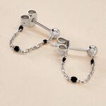 Boucles D'oreilles Pendantes Molly Argent Blanc - Pendantes Femme | Marc Orian