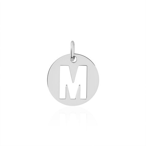 Pendentif Elio M Argent Blanc - Pendentifs Famille | Marc Orian