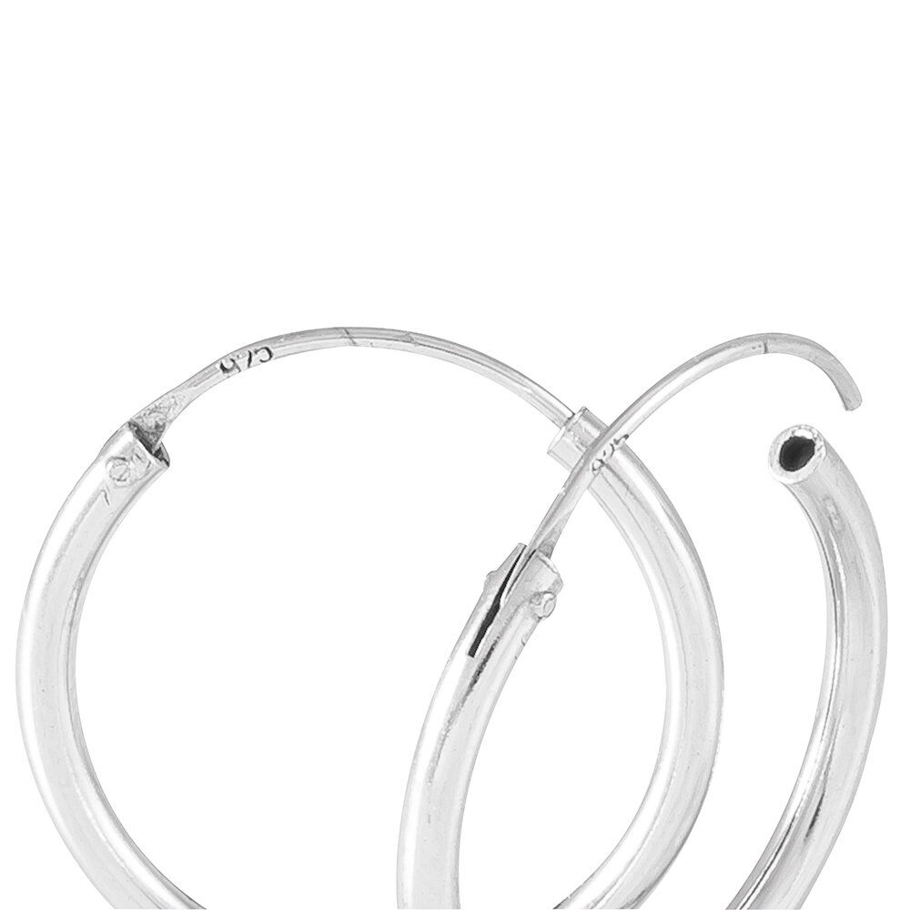 Créoles Argent Blanc Olympia - Créoles Femme | Marc Orian