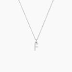 Pendentif Ionia Lettre Or Blanc - Pendentifs Famille | Marc Orian